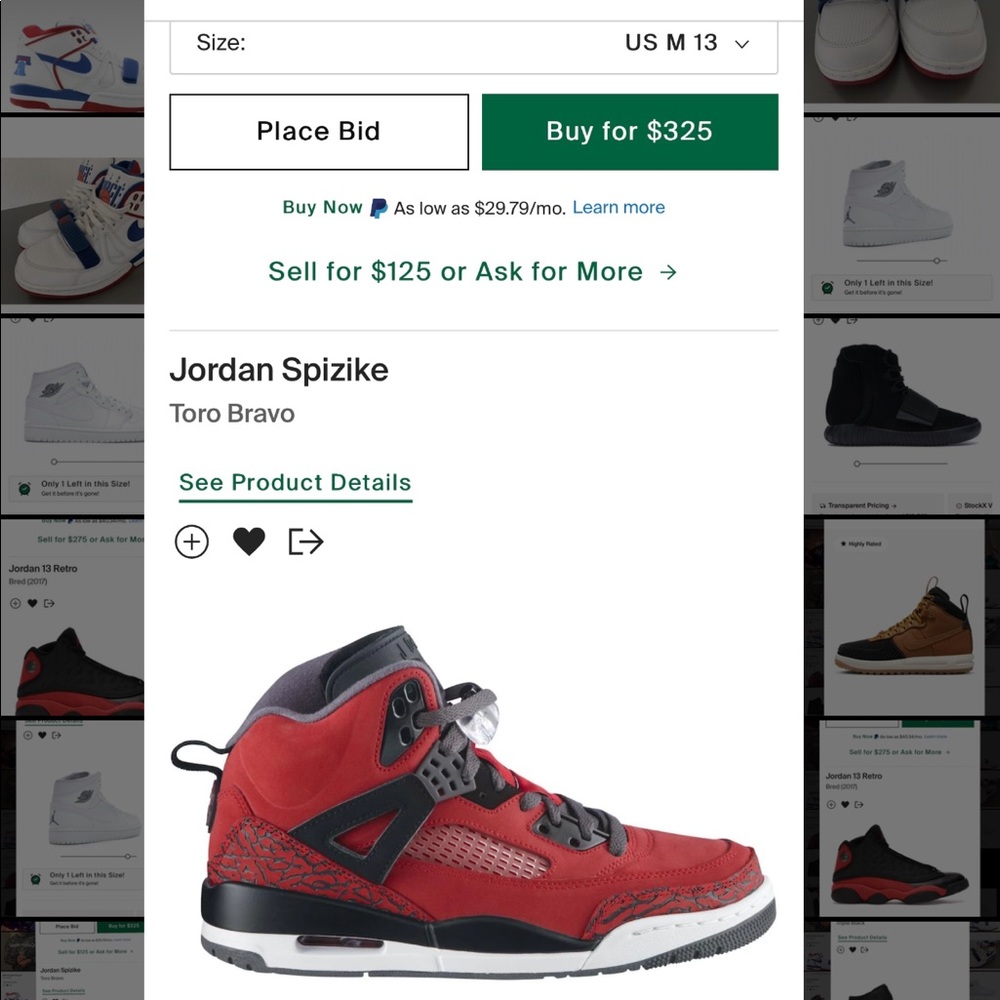 Jordan Spizike Toro Bravo